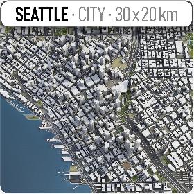 3D Seattle - full city extents